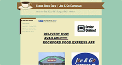 Desktop Screenshot of cedarrockcafe.com